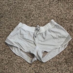 Lululemon White Athletic Shorts
